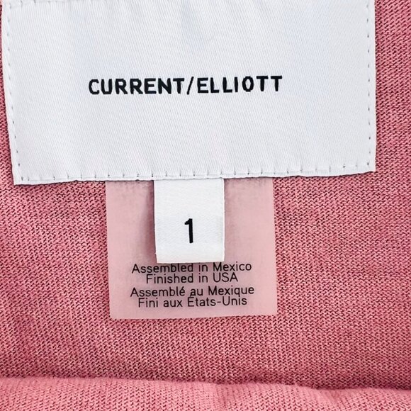 Current Elliot size 1 Small Dress Small Shirt Dress Pink Mauve Ruffled Sleeves - Picture 3 of 5